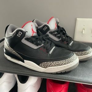 Black cement jordan 3s